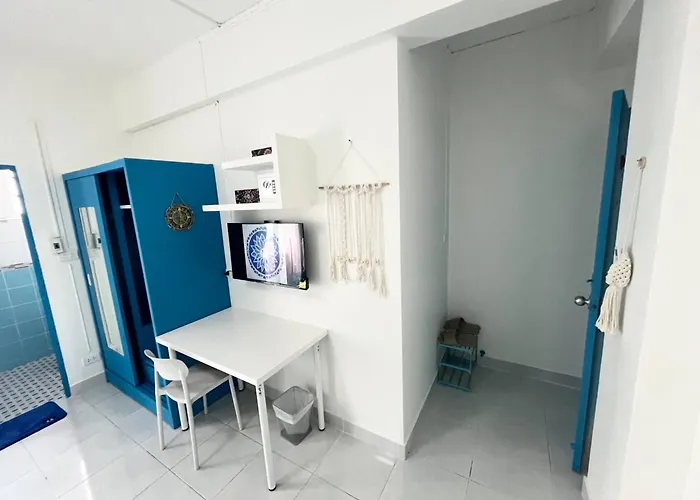 公寓 401 Budget Utilities Wifi Balcony In Ratchada 曼谷